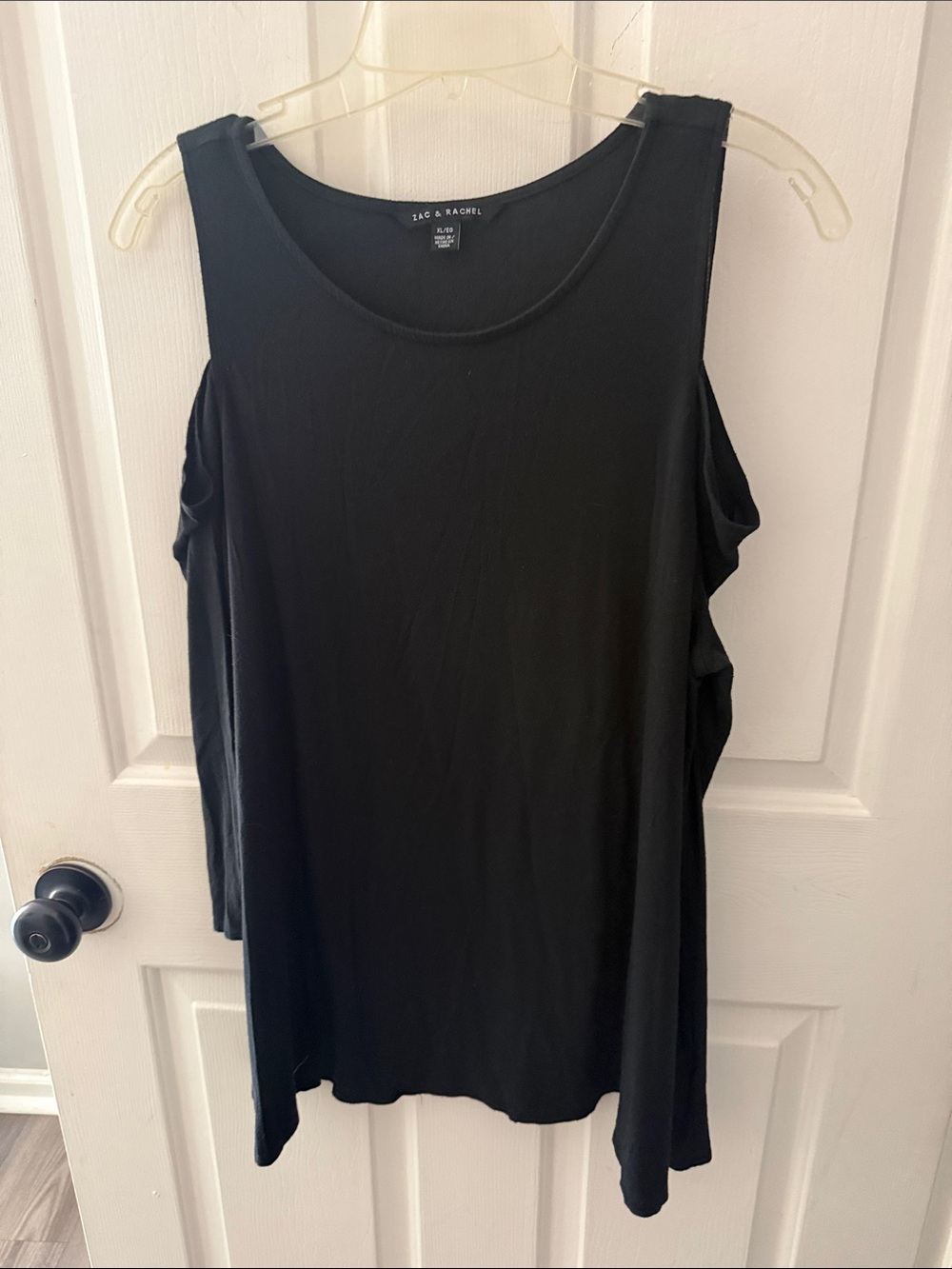 Zac & Rachel Black Sleeveless Flow Tank Top